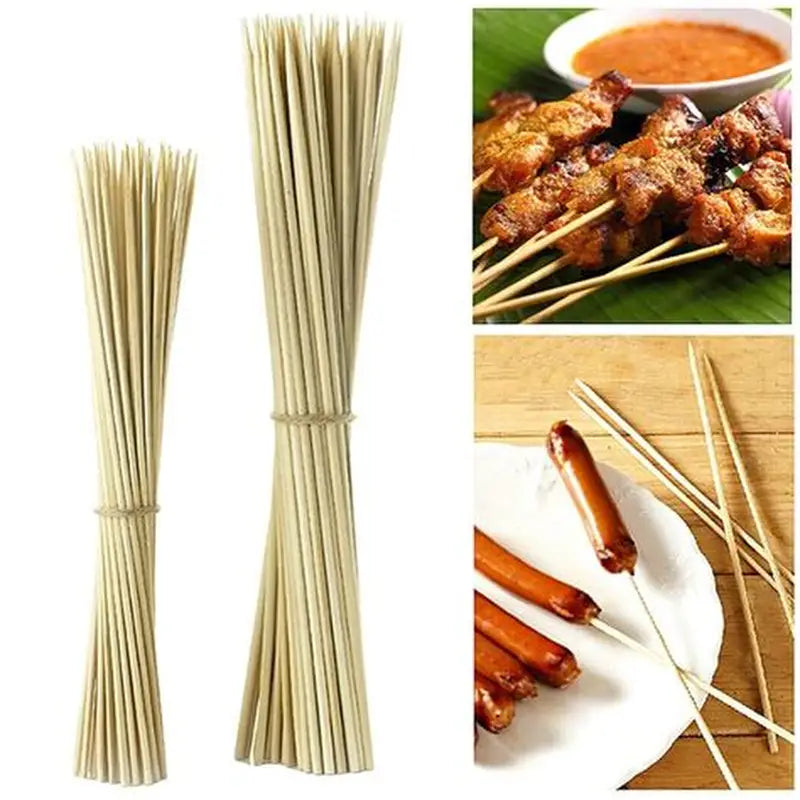 12 Inch BBQ sticks . wooden Bamboo shashlik pack.1 pack 70 sticks.
