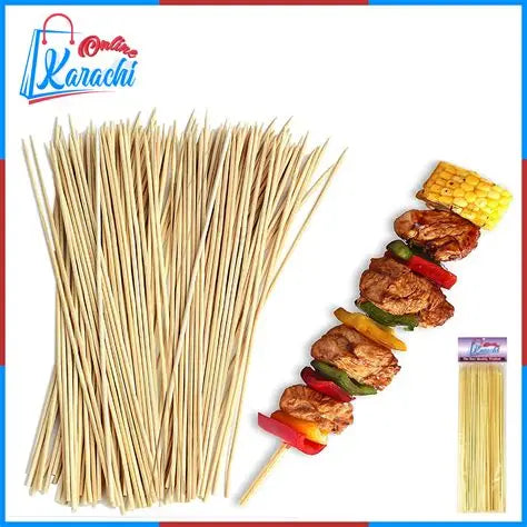 12 Inch BBQ sticks . wooden Bamboo shashlik pack.1 pack 70 sticks.