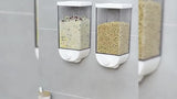 Grain Storage Box 1500ml=1.5kg Wall Hanging Food Container Kitchen Bean Dispenser Dry Food Rice Storage dispenser