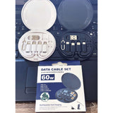 Mini Digital Gadgets Storage Box, Multifunctional 60W USB Data Cable Fast Charge Line Storage