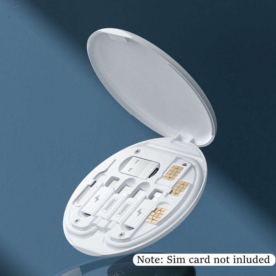 Mini Digital Gadgets Storage Box, Multifunctional 60W USB Data Cable Fast Charge Line Storage