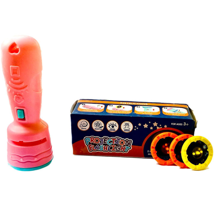 Projector Flashlight for Kids - Early Childhood Educational Toy Birthday Gift Projector Torch for kids