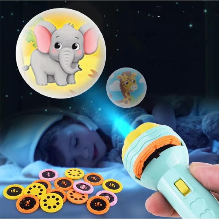 Projector Flashlight for Kids - Early Childhood Educational Toy Birthday Gift Projector Torch for kids