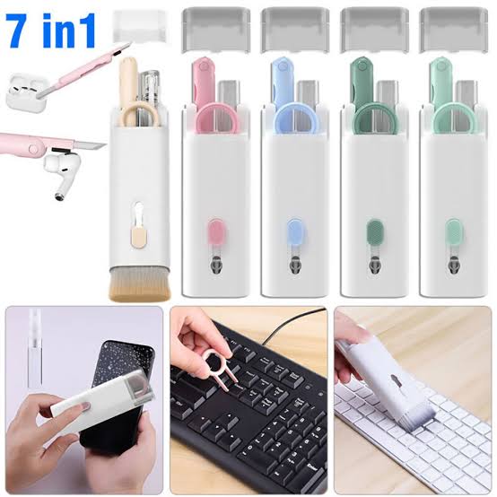 7-in-1 Computer Keyboard Cleaning Brush Kit| Portable 7 in 1 - Portable Multi‑Tool for Keyboard, Laptop & Gadgets