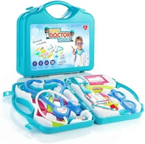 Doctor Play Set with Foldable Suitcase,Chota Bheem Doctor Set Toy Game Kit,Compact Medical Accessories Toy