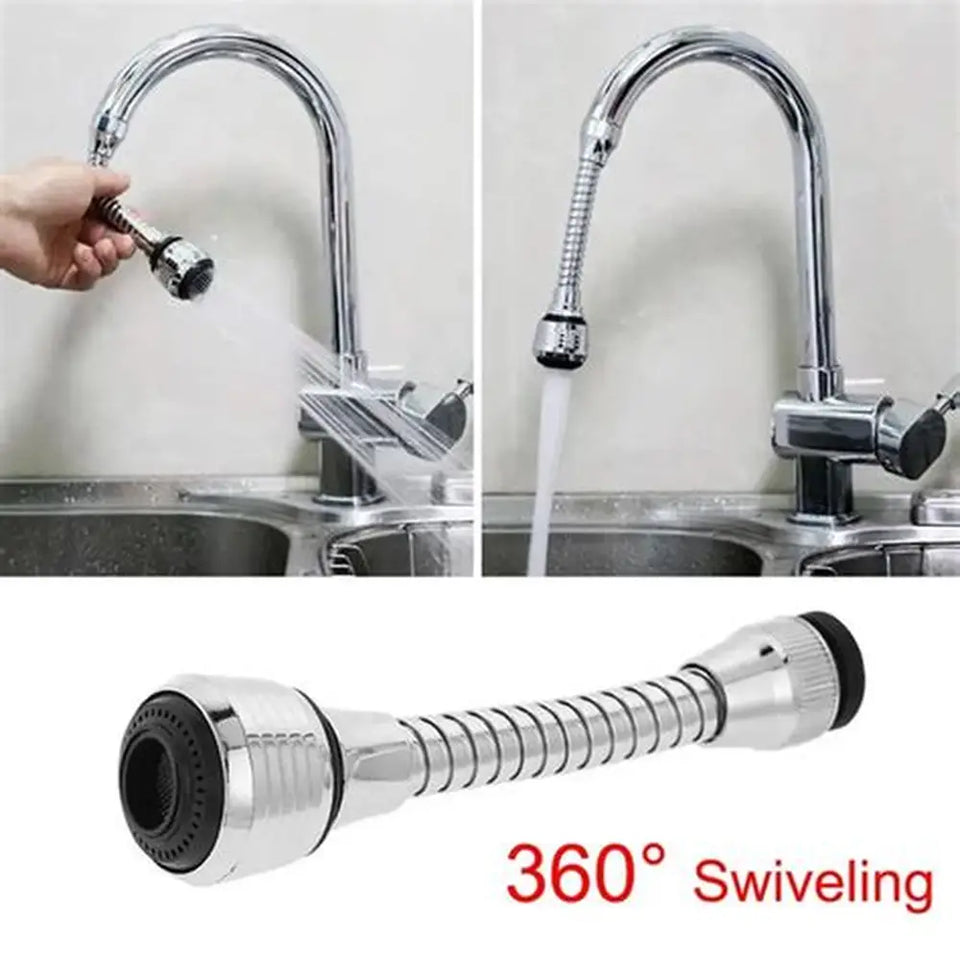 Universal Turbo Flex splash 360 degree swivel tap water filter nozzle bathroom faucet