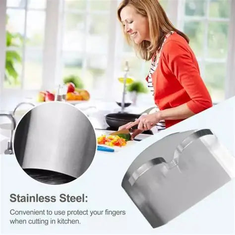 Kitchen Accessories Stainless Steel Hand Finger Protector Knife Cut Slice Guard Safe Cooking